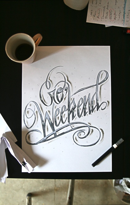 Filed under font MISC Tags font design go weekend have a nice weekend 